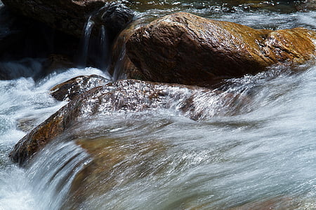 韦尔扎斯卡, 水和石头, 瑞士, 自然, 瀑布, 河, 水