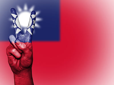Ταϊβάν, ειρήνη, χέρι, έθνος, φόντο, πανό, χρώματα