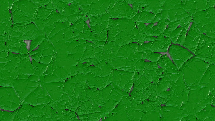 textuur, behang, Groene verf, beschadigde verf, uit papier, gescheurd papier, achtergronden