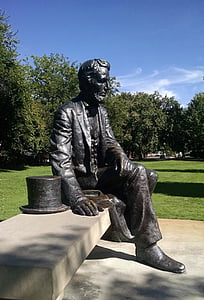Авраам Линкольн, Президент, Америки, США, Бойсе, Айдахо, Памятник