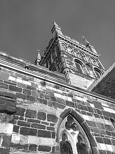 Wimborne minster, Minster, Kościół, Dorset, stary, Architektura, anglikański