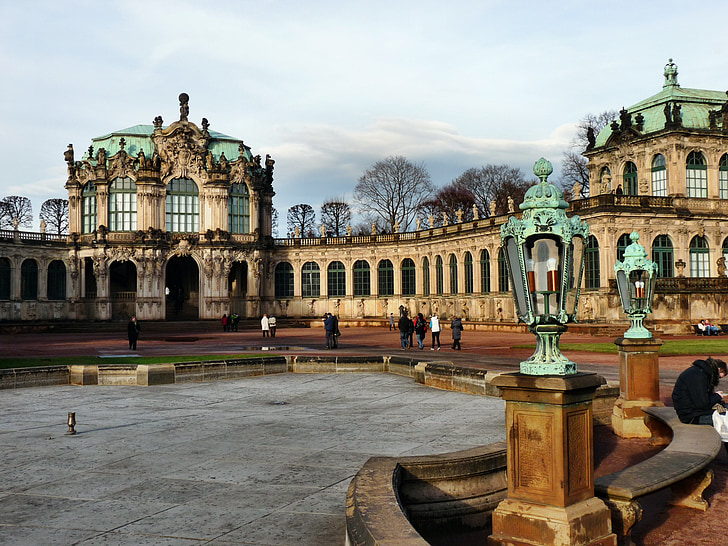 wallpavillon, canisa, Dresda, Germania, City, Monumentul