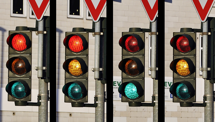 светофар, сигнал, трафик, улица, път, знак, безопасност