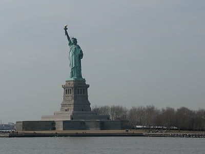 New york, Socha svobody, Ellis island, New york city, socha, Svoboda, Spojené státy americké