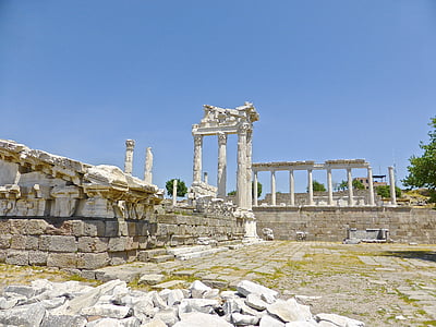Πέργαμος, ερείπια, Τουρκία, ορόσημο, Αρχαία, κληρονομιά