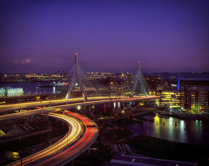 Boston, Massachusetts, Bunker Hill Brücke, Architektur, Stadt, Städte, Urban