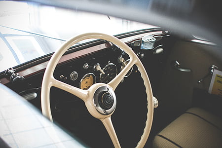 car, drive, automobile, retro, steer, classic, vintage