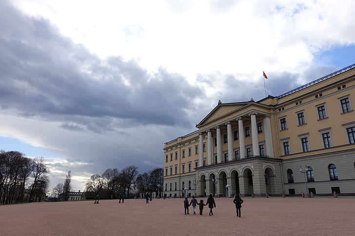 Oslo, Castle, királyi palota, Norvégia