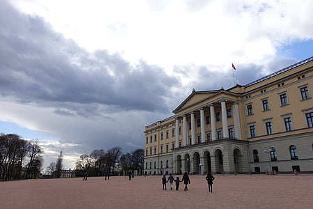 Oslo, hrad, Královský palác, Norsko