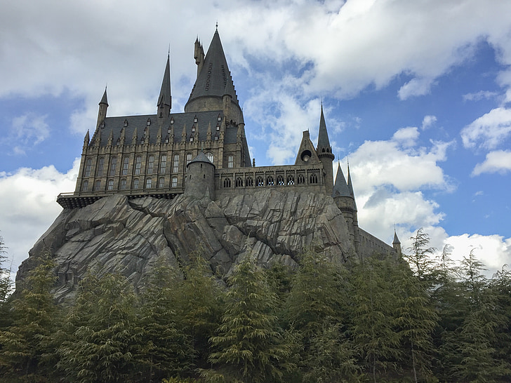 Hogwarts, slott, Harry potter, Osaka, Universal studios