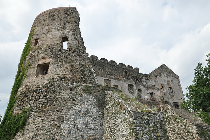 Castillo, las ruinas de la, Monumento, antiguo, arquitectura, destruido, Polonia