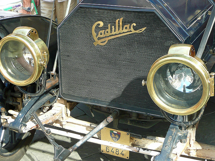 Oldtimer, mřížka, Cadillac, lampy, ročník, staré vozidlo, Vintage auto automobil