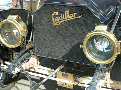 oldtimer, grille, cadillac, lamps, vintage, old vehicle, vintage car automobile