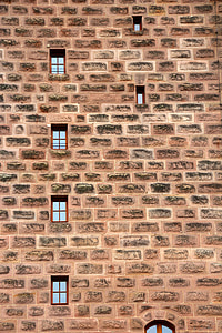 steno, okno, mestnega obzidja, fasada, roleta, kamniti zid