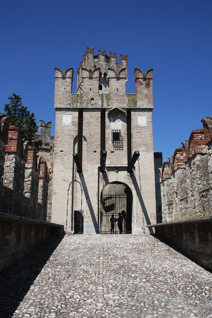 Llac de garda, Castell, Itàlia, vell