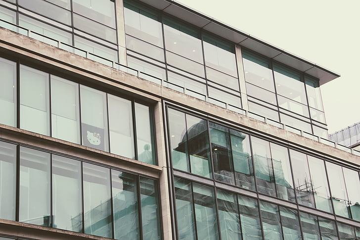 fachada de vidrio, de Hello kitty, edificio, arquitectura, ventana, vidrio - material, moderno