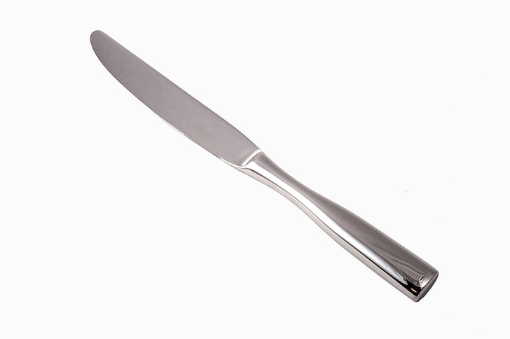 bánh mì dao, Chrome, cận cảnh, dao kéo, flatware, con dao, kim loại