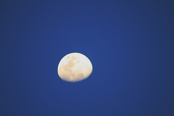 mēness, Luna, debesis, mēness, naktī, nakts laikā, nakts debesis