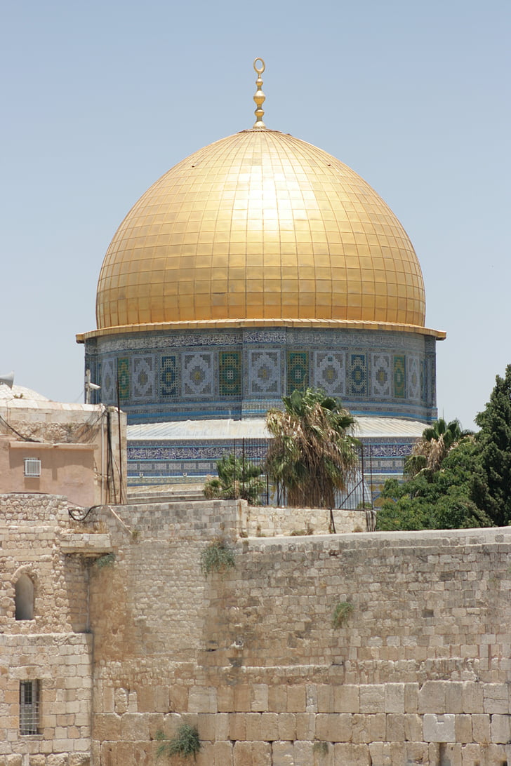 moskén, Klippdomen, Jerusalem, islam, Israel, muslimer, religion
