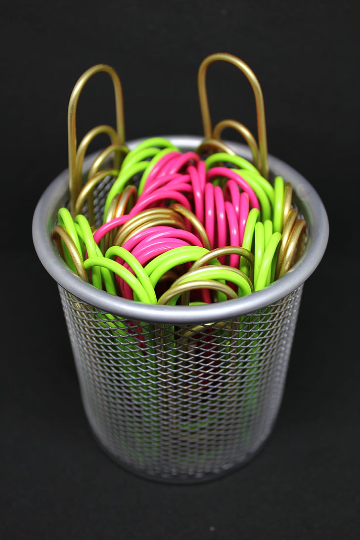 paperclips, office supplies, pen holder, business, accessories, clip, office material
