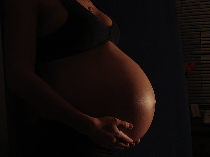 brucho, Tehotenstvo, čierna, tehotná, ľudské brucha, ženy, matka