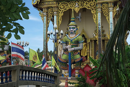 ngôi đền, Thái Lan, Koh samui, tôn giáo, Châu á, Phật giáo, kiến trúc