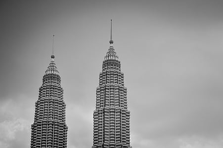 arhitektūra, ēkas, augsta, orientieris, Malaizija, ārpus telpām, Petronas towers