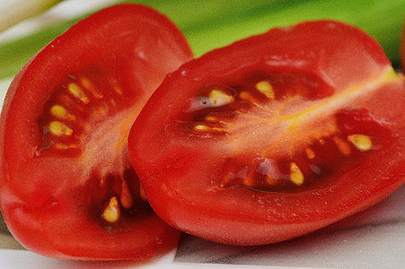 помидоры, зеленый лук, овощи, здоровые, витамины, Фриш, съесть