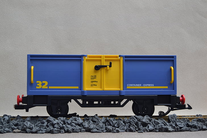 vasúti, Track 1, Playmobil, teherkocsik, kerti vasút, modell vasút, szállítás
