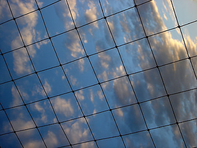Sky, skyer, netværk, Square