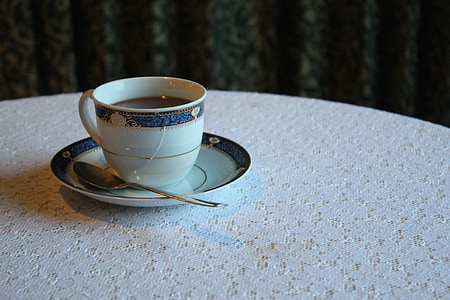 Aamiainen, kahvi, pyöreän pöydän, Hotel, Cup, juoma, taulukko