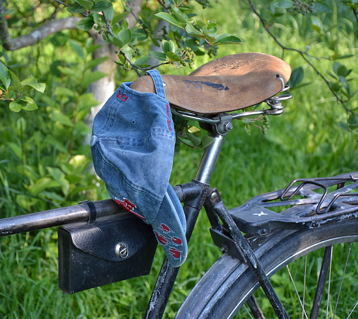 自行车, 自行车, 夏季, 自然, 户外, 运输, 帽