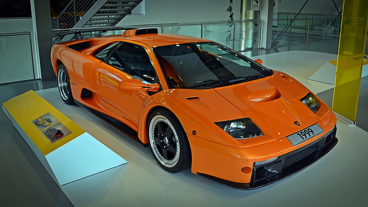 Lamborghini, diable gt, cotxe de carreres, velocitat, vehicle, flitzer, elegant
