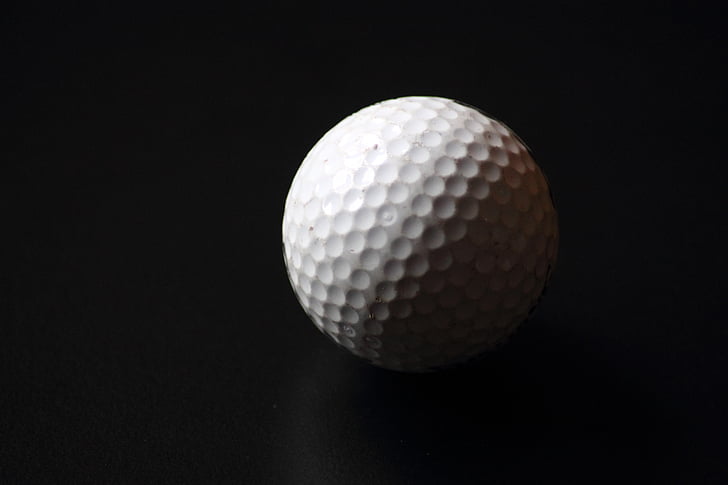 balle de golf, Golf, Ball, boule blanche, jouer, sur, sport