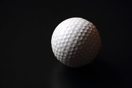 golfball, Golf, ballen, hvite ballen, spill, om, sport
