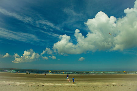 ocean, beach, sea, water, summer, sky, sand