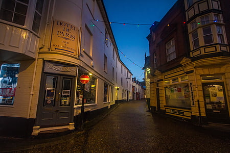 Cromer, Norfolk, Inggris, Kota, di malam hari