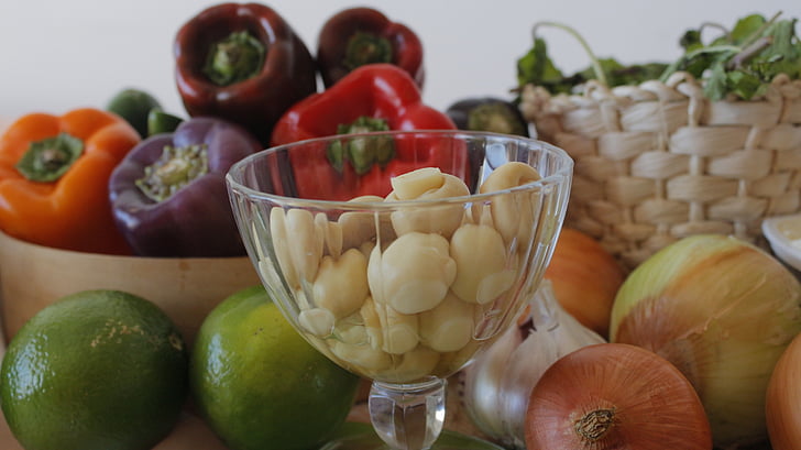 garlic, food, vegetables, mediterranean, healthy, fresh, organic