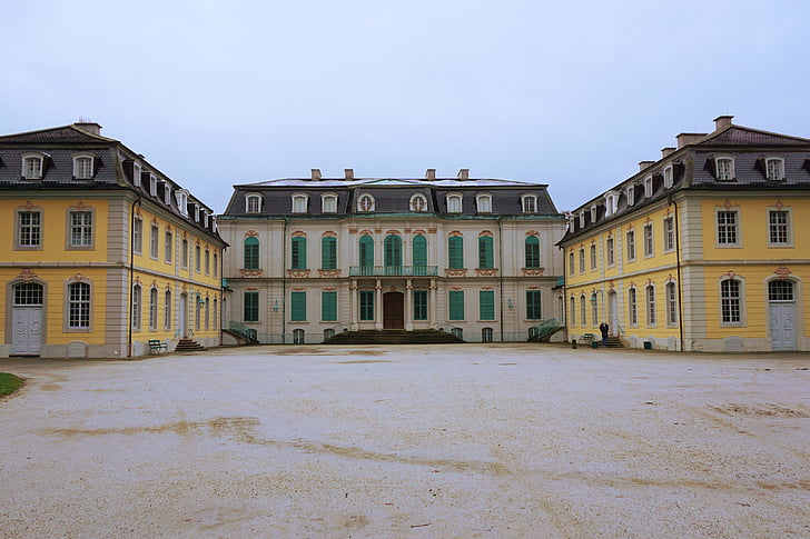 slott, Calden, Wilhelmsthal, Residence, byggnad, arkitektur, Villa