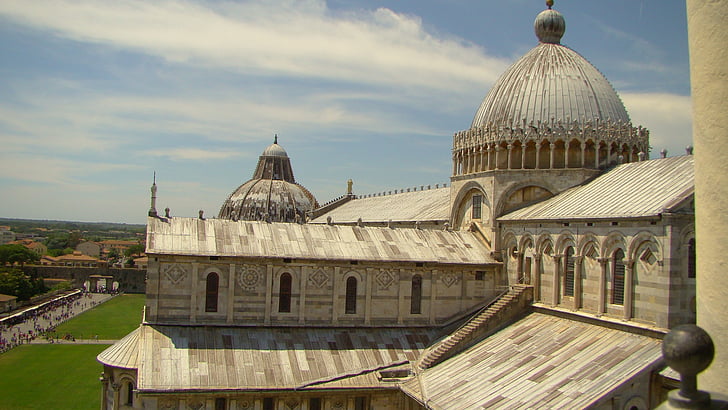 Pisa, Cathedral, Tower, Italien, skæve, Toscana, vartegn