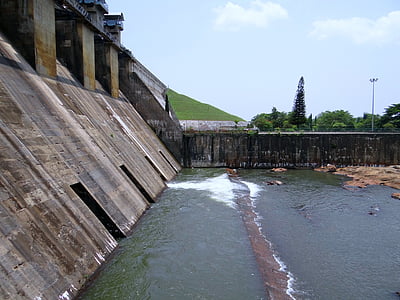 Dam, hemavathi elv, turistattraksjon, gorur, Hassan, Karnataka, India
