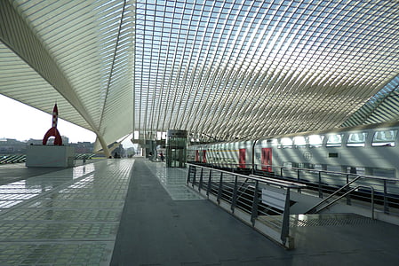 railway station, liege, liège, architecture, technology, belgium, building