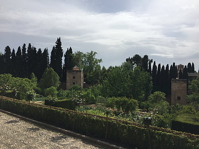 Alhambra, tour de la princesse, Granada, architecture