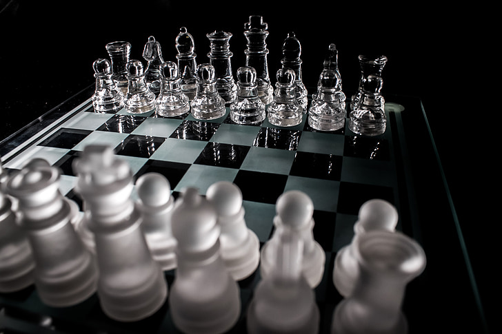 ajedrez, крал, шах, играта, конкуренцията, Черно, разузнаване