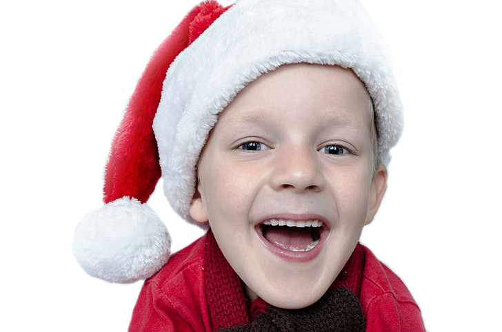 Karácsony, Xmas, mosoly, szórakozás, fiú, gyerek, az emberek