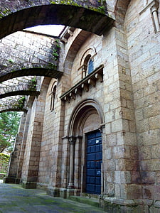 colegiata de sar, Santiago compostela, Compostela, romāņu stila, Galicia, veidu, st james, arkas