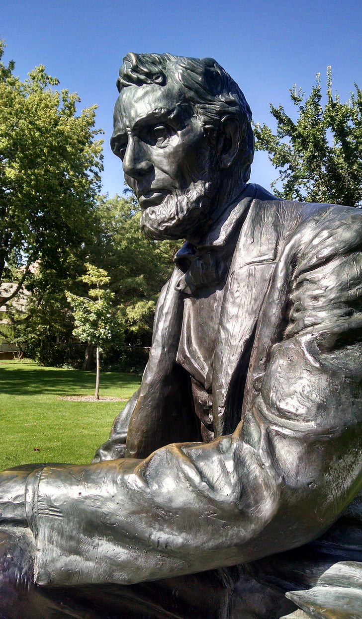 Abraham lincoln, prezident, Amerika, Spojené státy americké, Boise, Idaho, Památník