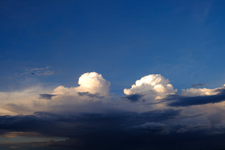 clouds, thunderstorm, sky, weather, storm clouds, nature, mood