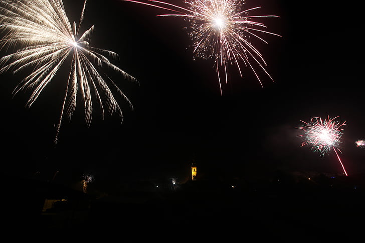 fireworks, new year, christmas, dark, night, party, firework display
