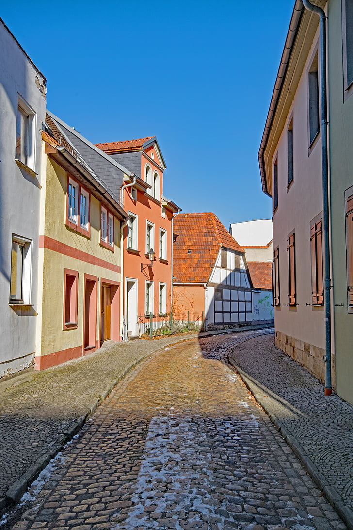 Naumburg, Sachsen-anhalt, Jerman, kota tua, tempat-tempat menarik, fachwerkhaus, truss